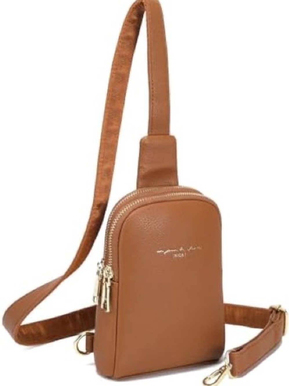 INICAT Anti-Theft Leather Crossbody Sling Bag